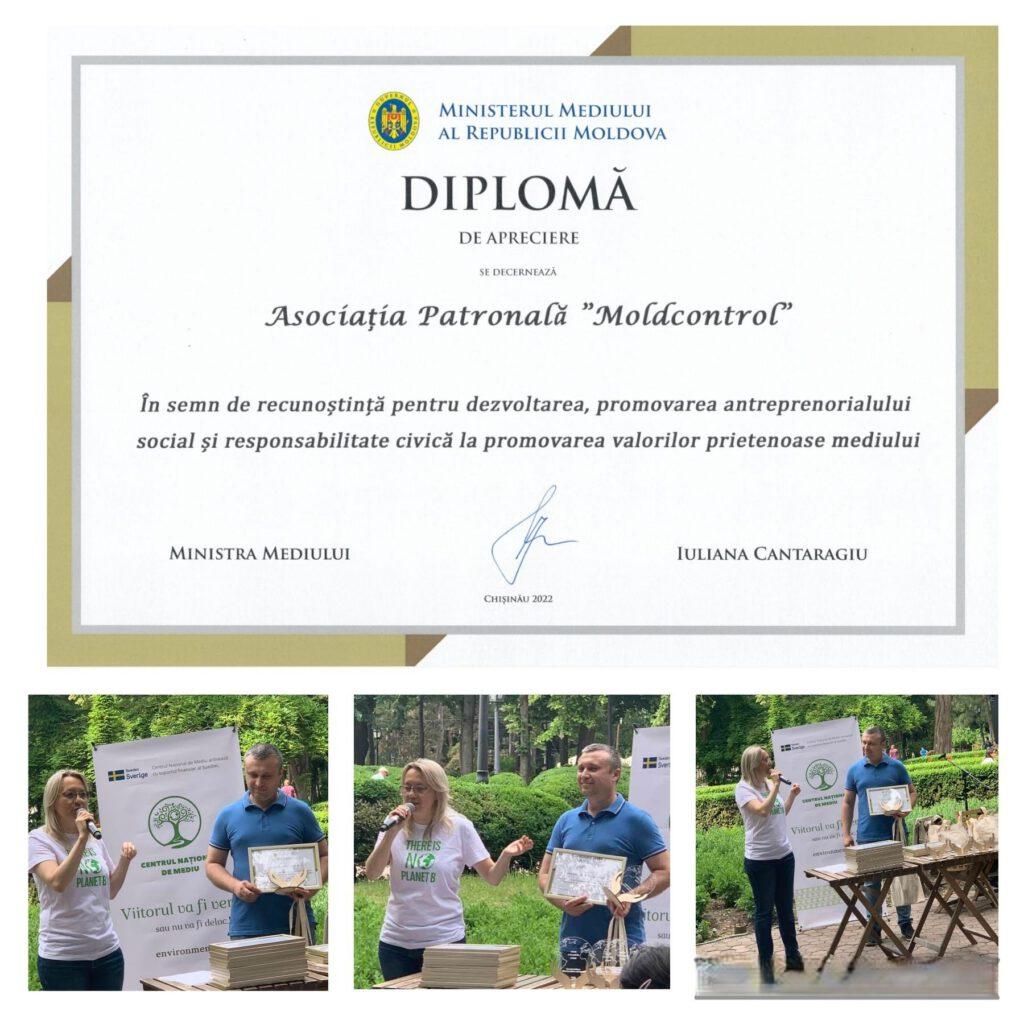 Diplomă de Apreciere Moldcontrol