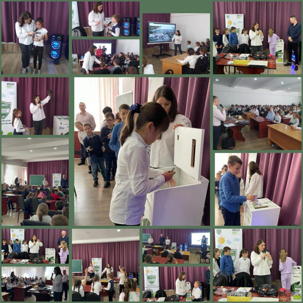 Elevii Liceului Teoretic ,,Hyperion” din orașul Durlești – Noi Eroi ai Reciclării Eco-Responsabile!