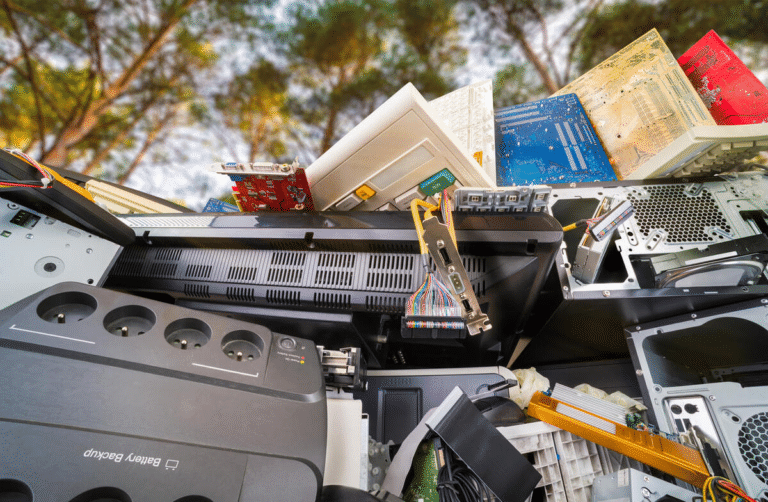 Global E-waste Monitor 2020 al ONU raportează un record de 59 de tone de deșeuri electrice și electronice și prezice o creștere la 81 de tone până în 2030.
