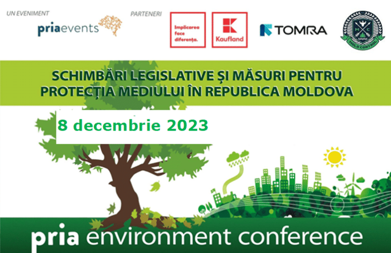 MOLDCONTROL - partener al Conferinței PRIA Environment Republica Moldova